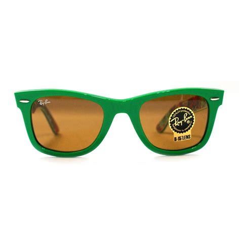 ray ban ray ban original wayfarer sunglasses special series  green rb