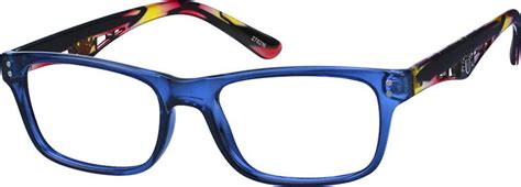 blue rectangle glasses 278216 zenni optical eyeglasses zenni