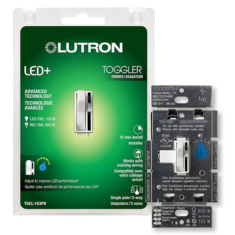 lutron toggler led dimmer switch  dimmable ledhalogenincandescent