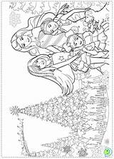 Barbie Christmas Coloring Pages Printable Getcolorings Print Getdrawings sketch template