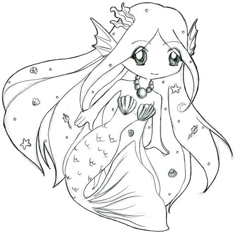cartoon printable anime mermaid coloring pages coloring tone