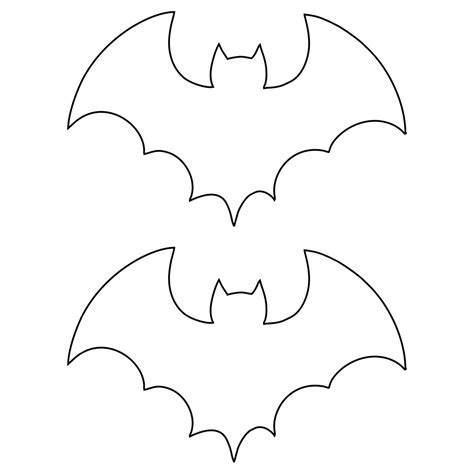 printable bat template  halloween printable templates