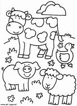 Farm Coloring Pages Activities Crafts Diy Cartoon sketch template