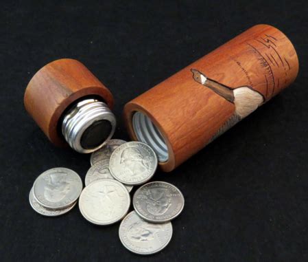 custom wood coin holders personalize unique coin holder
