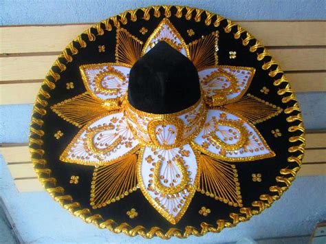 sombrero charro mariachi mexicano adulto negro colores  en mercado libre