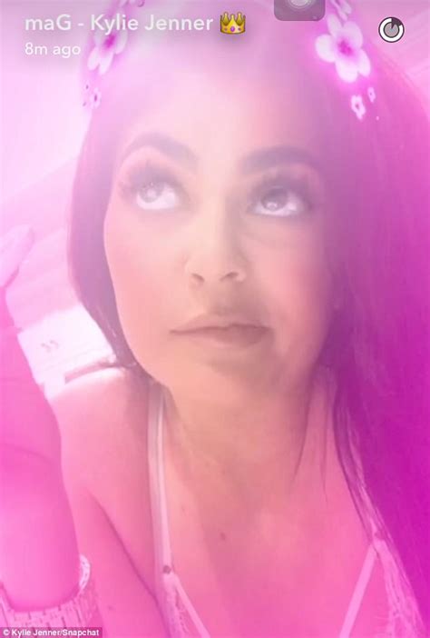 kylie jenner s snapchat is hacked daily mail online