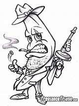 Gangster Drawing Cartoon Drawings Graffiti Banana Characters Funny Draw Tattoo Clipart Cartoons Chola Girl Deviantart Getdrawings Paintingvalley Library Collection sketch template