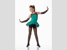 GIRL CAN ROCK Biketard w/Mitts Tap Dance Costume Child Small & 6x7