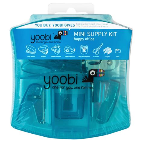 yoobi mini office supply kit pink   mini office office supplies art office kit