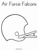 Force Air Coloring Falcons Logo Favorites Login Add Twistynoodle Helmet Template sketch template