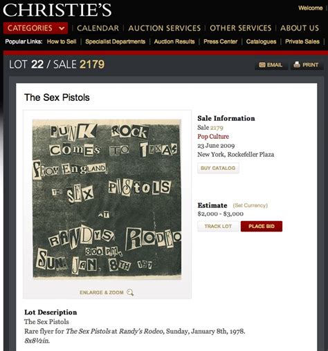 1978 Sex Pistols Poster Up For Auction At Christie S Is A Fraud