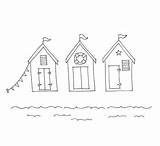 Hut Huts sketch template