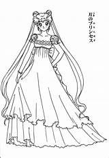 Serenity Tsuki Moons Sailormoon Matsuri sketch template