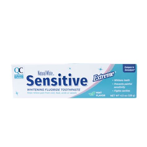 Qc Toothpaste Sensitive Whitening Mint 4 5oz Jollys