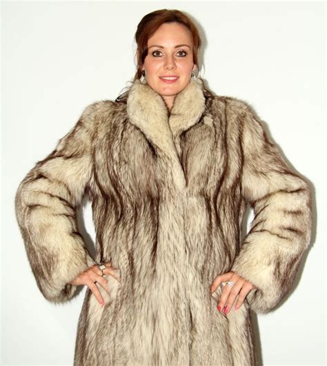 6433 amazing real blue fox fur coat luxury fur very long beautiful look