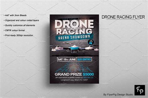 drone flyer flyer templates creative market