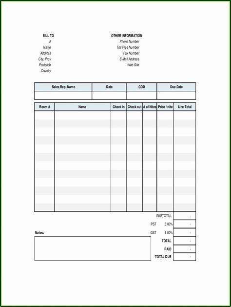 fake hotel receipt template  template  resume examples eqxbkq