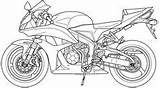 Cbr Motocicletas sketch template