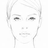 Face Drawing Makeup Fashion Sketch Sketches Faces Croquis Template Charts Illustration Siterubix Figure sketch template