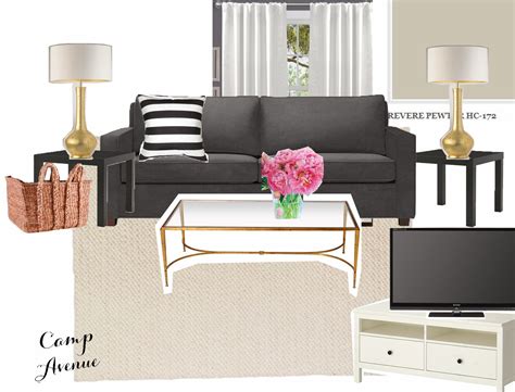sweetpea living room design board