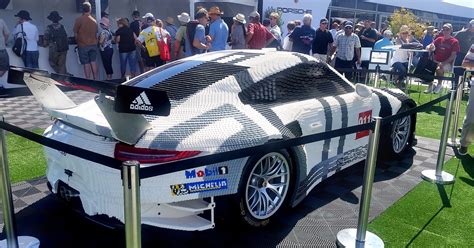 half this porsche is made from lego wired