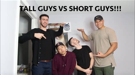 tall guys vs short guys w team alboe youtube