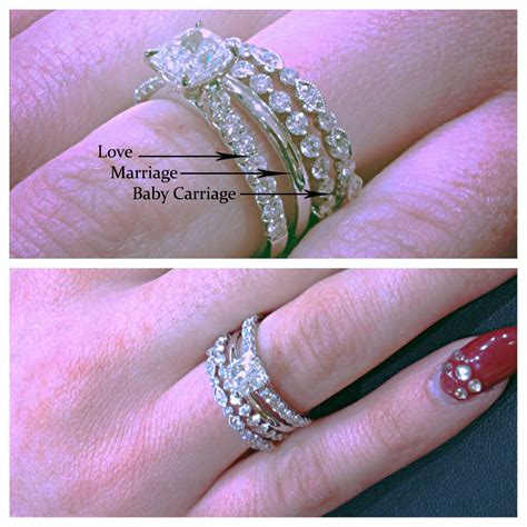 Pinterest Stacked Wedding Rings Wedding Rings Engagement Wedding Bands