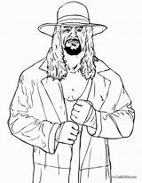 Coloring Undertaker Pages Popular sketch template
