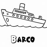 Colorear Barco Transporte Barcos Aereos Nombres Terrestre Coches Bomberos Guiainfantil Tren Helvania Tablero sketch template