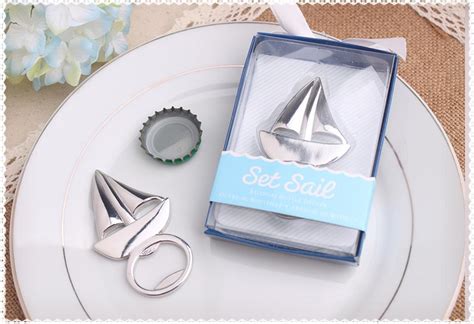 wedding party favor ts and giveaways for guests silver sailing boat