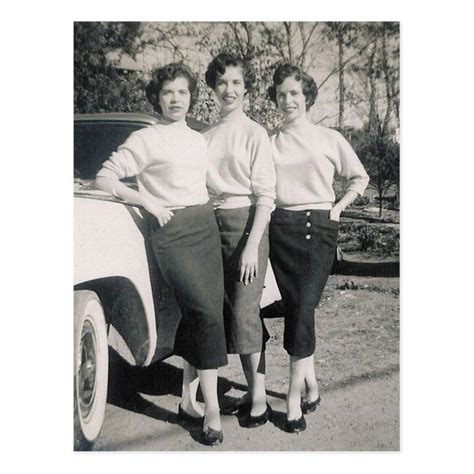 1957 Glamour Girls 47 Postcard In 2021 1950s Fashion