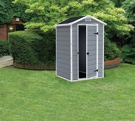 keter manor outdoor plastic garden storage shed    ft