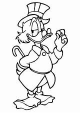 Scrooge Mcduck Coloring Pages Fun Kids sketch template