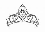 Crown Princess Coloring Pages Tiara Drawing Easy Girls Queen Printable Colouring Draw Crowns Cartoon Color Disney Drawings Princes Print Couronne sketch template