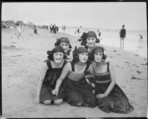 Vintage Massachusetts Bathing Girls Interesting Beauties