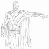 Vision Drawing Marvel Avengers Digi Sketch Getdrawings Deviantart sketch template