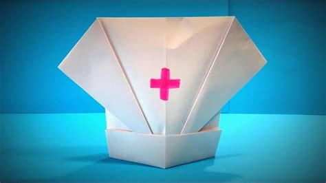 origami cap     nurse paper cap diy easy origami art