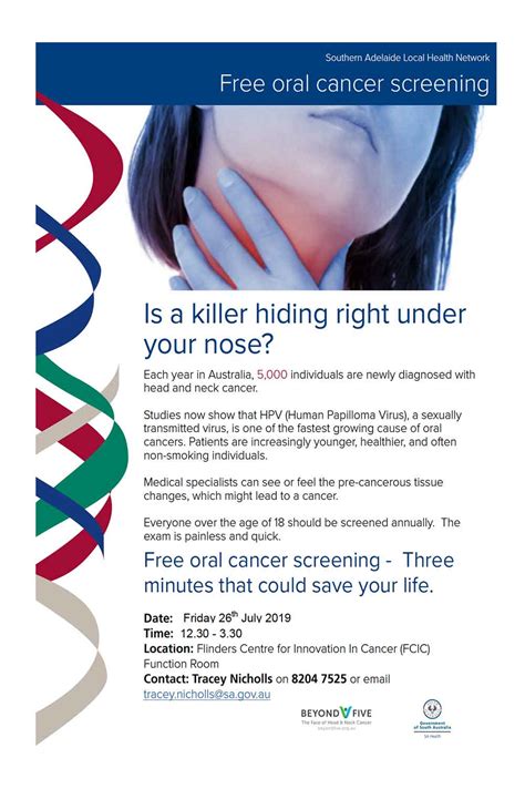 free oral cancer screening blog adelaide ent surgery