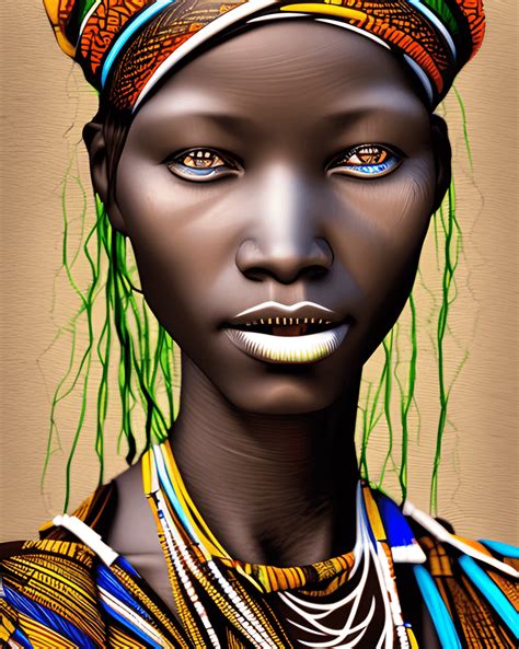 African Tribal Woman · Creative Fabrica