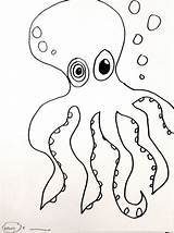 Henry Octopus Designlooter sketch template