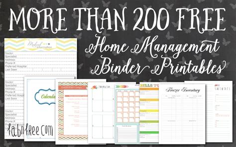 printables  family binder printable templates