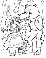 Little Red Riding Pages Hood Coloring Getcolorings Unique sketch template