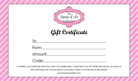 nail salon gift certificate template  printable