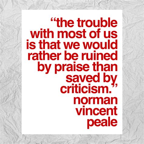 normanvincentpeale quote criticism motivation constructive