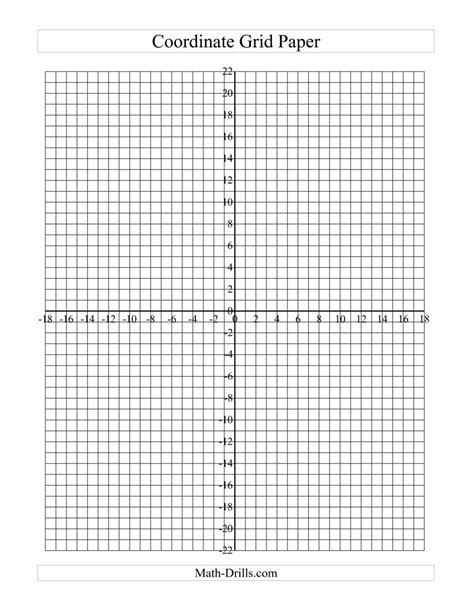 coordinate grid paper small grid  math worksheet coordinate