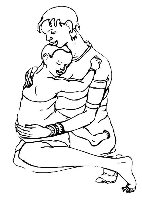 coloring page mother  child  printable coloring pages img