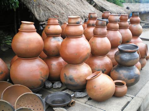 photo african pottery africa bottles clay