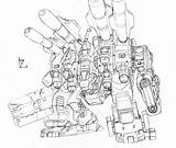 Starcraft Protoss sketch template