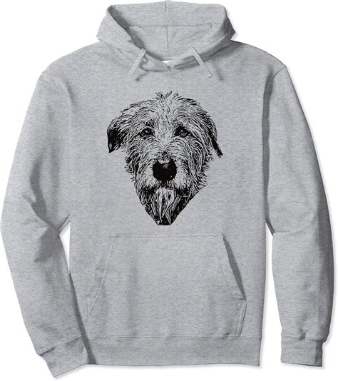 irish wolfhound gift  cu faoil owners pullover hoodie amazoncouk