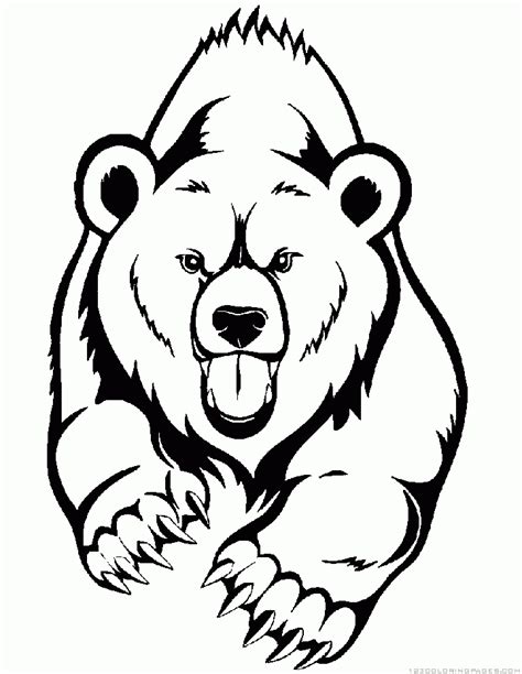 bear coloring pages part